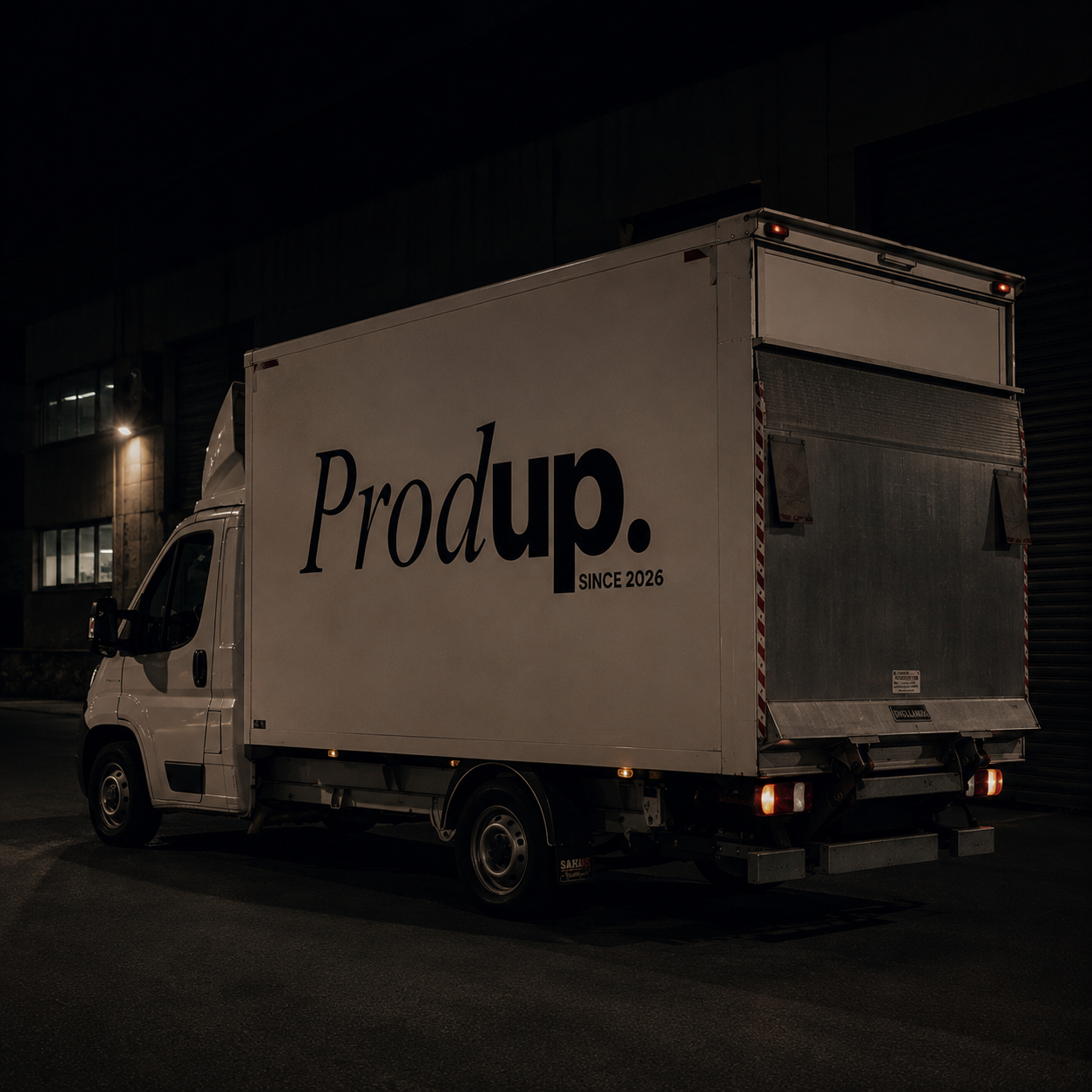 Camión ProdUp · logística audiovisual
